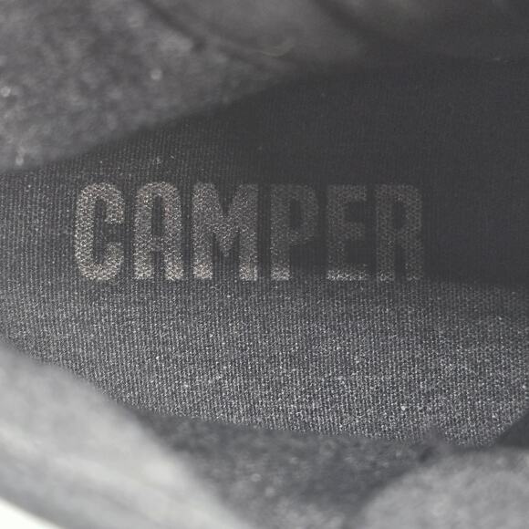 Camper Brutus Boots Mens 13 46 Black Lace Up Lug Sole Casual Ankle Side Zip